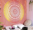 Indian Hippie Wall Mandala Tapestry Hanging Decor Bohemian Gold Bedspread Throw