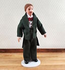 Dollhouse Man Doll Porcelain Dad Father Bow Tie 1 12 Scale Miniature Poseable