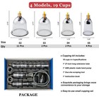 Cupping Therapy Set 19 Massage Cups For Back Pain Relief Physical With Hand Pump