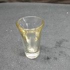 Vintage Thick Clear Tapered Weighted 3 5  Drinking Shot Glass