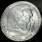 Nazi Germany  beautiful  Genuine Ww2 Third Reich 5 Reichsmark 90  Silver Coin