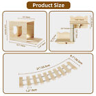 Cat Wall Shelves Set Of 9 Wall-mounted Wooden Cat Climber Cat Bridge Cat Condo