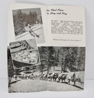 Vintage Beaverhead County Montana Vacation Travel Brochure W map - 1950s 