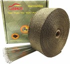 2  X 50ft Titanium Exhaust Heat Wrap Roll