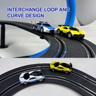 Slot Car Race Track Set Electric Powered Race Track Dual Racing Car Track Set