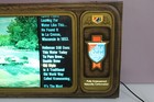 Vtg Old Style Beer Motion Light Up Tv Simulator Scrolling Waterfall   Script 5c3