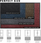 Front Door Mat Outside Entrance  Heavy Outdoor Indoor Natural Rubber Welcome Mat