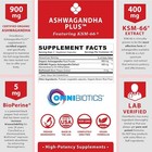 Organic Ashwagandha 1300mg Ksm-66 120 Capsules Stress Mood Sleep Support