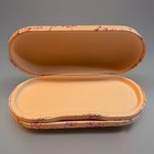Floral Glasses   Contact Lens Travel Case Dual Holder W Mirror Pink New