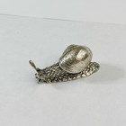 Italian 800 Silver Snail Miniature Figurine