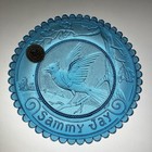 Sammy Jay Thornton Burgess Gift For Bird Watcher Blue Pairpoint Glass Cup Plate