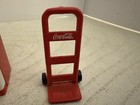 Coca-cola Mini Soda Vending Machine Toy With Red Coke Hand Truck Dolly