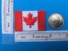 Small Canadian Flag Embroidered Patch Iron-on Sew-on Canada Maple Leaf Red