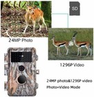 3 Pack 64mp 1296p Game Trail Cameras No Glow Night Vision Motion Activated Cam