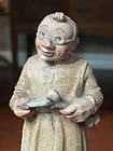 Vintage Wooden  Carved Figurine  Doctor  Toriat 5 25  1957 Made In Italy