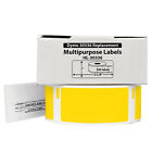 Lot 1-100 Dymo 30336 Yellow  1  X 2-1 8   Thermal Labels -  500 Labels Per Roll