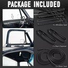 Front Door Window Molding Rubber Felt Trim Seal Weatherstrip Kit Gmc C1500 C2500