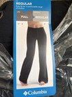 New Columbia Women Anytime Outdoor Full Leg Pant Black   Inseam  32   