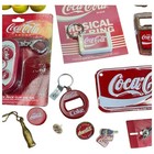 Coca Cola Collectibles Coke Vintage Merchandise Lot Openers Keychains Pins Golf