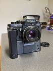 Nikon F3 35mm Film Camera W  50mm 1 8 Nikkor Lens   Md-4 Motor Drive Tested