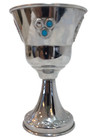 Vntg Judaica Jewish Shabbat Jerusalem Kiddush Cup 12 Tribes Of Israel Tel Aviv