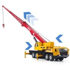 Mega Crane Truck Toy Diecast Construction Vehicle Kids Toys For Boys Red