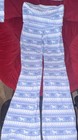 Pink Love Shack Fancy Blue White Fair Isle Waffle Knit 2-piece Pajama Set  Xxs-s