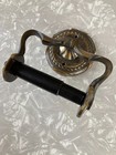 Vintage Amerock Carriage House Brass Bronze Decorative Toilet Paper Roll Holder