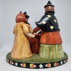 Yankee Candle Halloween Circle Of Friends Votive Candleholder Witch Pumpkin Read