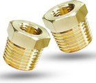 Brass Pipe Fitting Reducer Adapter 3 8 Inch Male To 1 4 Inch Female Npt Thread