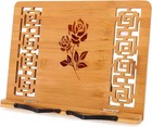 Book Stand For Reading 13 2 X 9 4 Inch Bamboo Cookbook Stand Holder For Kitch   