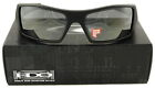 New Oakley Gascan Sunglasses Matte Black L Black Iridium Polarized 12-856
