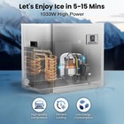 Commercial Ice Maker Machine 580lbs 24h  380lbs Large Storage Bin  210 Ice Cubes
