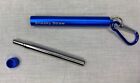 4 Pack Portable Reusable Metal Drinking Straw Collapsible Stainless Steel Blue