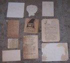 Lot Of Ten Scrap Victorian Trade Cards Christmas Card  New Year Card And Winter