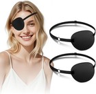 3d Eye Patch Adjustable Strabismus Amblyopia Left Right Eye 2 Pack Black