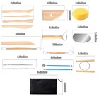 17 Pcs Pottery   Clay Sculpting Tools  Double-sided  Ceramics Tools Smooth Wo   
