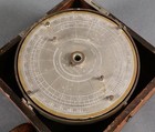 1899 Fields Reversible Arrow Dial Nautical Plotting Instrument W  Case