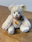 Steiff Miniature Jointed Xs Teddy Baby White Mohair Bear 3 5    All Id So Cute