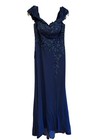 Rina Di Montella Mother Of The Bride Dress New With Tags Size 8 Navy Beaded 