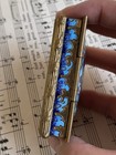 Antique Bronze brass  Emameled Match Striker Box  France 1930s