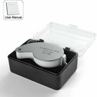 40x Magnifying Loupe Jewelry Eye Glass Magnifier Led Light Jewelers Loop Pocket
