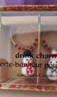 Vintage Pier One Glass Snowmen Wine Glass Charms New In Box