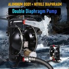 Emagene Air  Diaphragm Pump 1-1 2   Transport Engine Oil Sewage 90gpm Aluminum