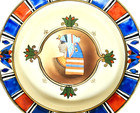 Early 1900s Hand-painted Nippon Egyptian Revival Two-handled Bowl Mint Condition