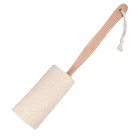 4pcs Wood Loofah Back Scrubber Bath Brush Body Exfoliating Long Handle Massage