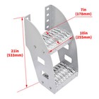 10   Truck Frame Step Mounted Side Step For Peterbilt Frame Semi Truck Aluminium