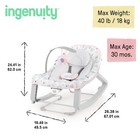Ingenuity Keep Cozy 3-in-1 Grow With Me Vibrating Baby Bouncer Seat Burst