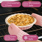 Paris Hilton Ceramic Pie Dish Set  7-inch And 9-inch 2-piece  Gingham Pinkview