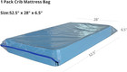 Crib Mattress Storage Bag With Zipper -4 Mil Plastic Waterproof Crib  Clear